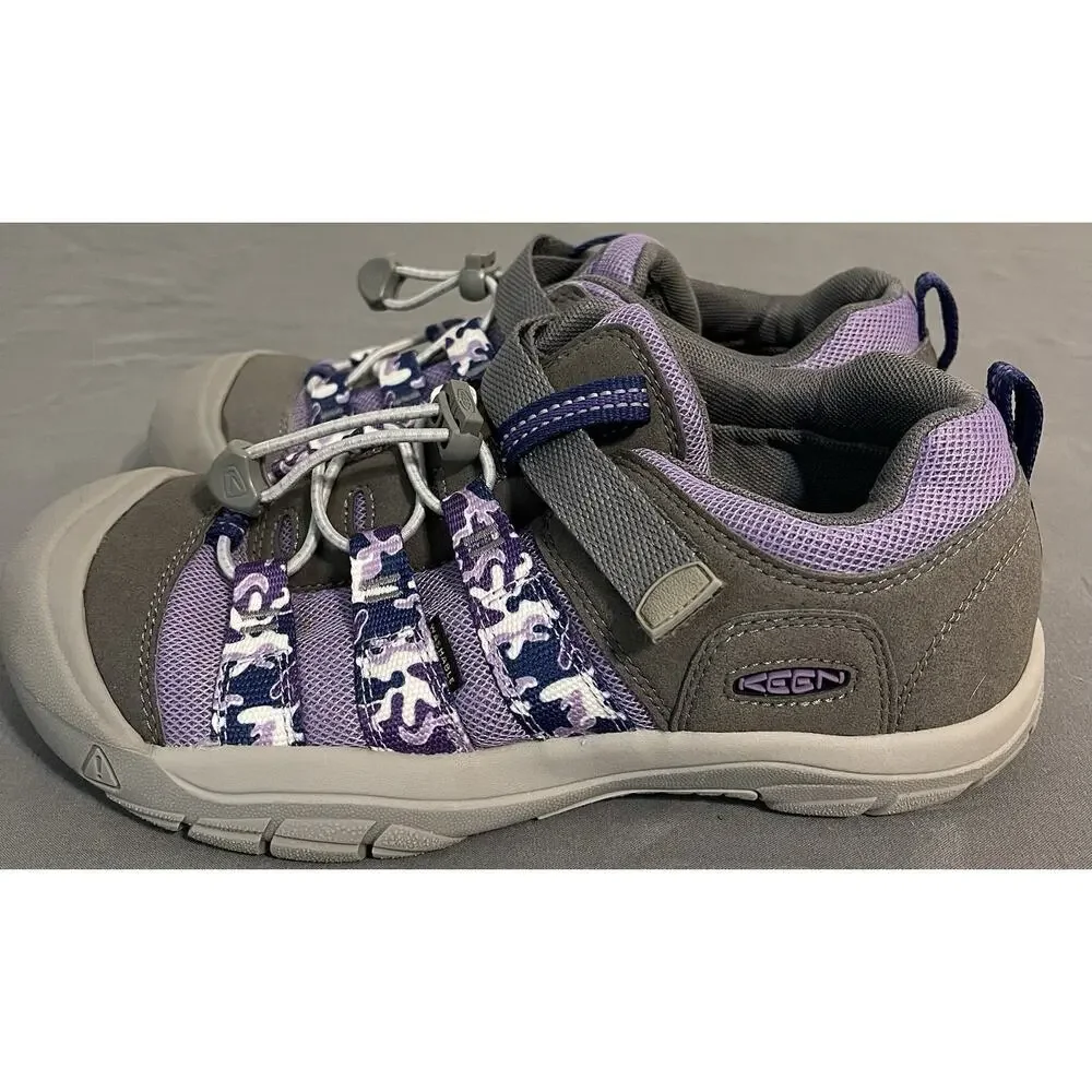 KEEN Youth Kids Newport H2 Purple Camo Closed Toe Hiking Sandals Sz 6 Great Cond
